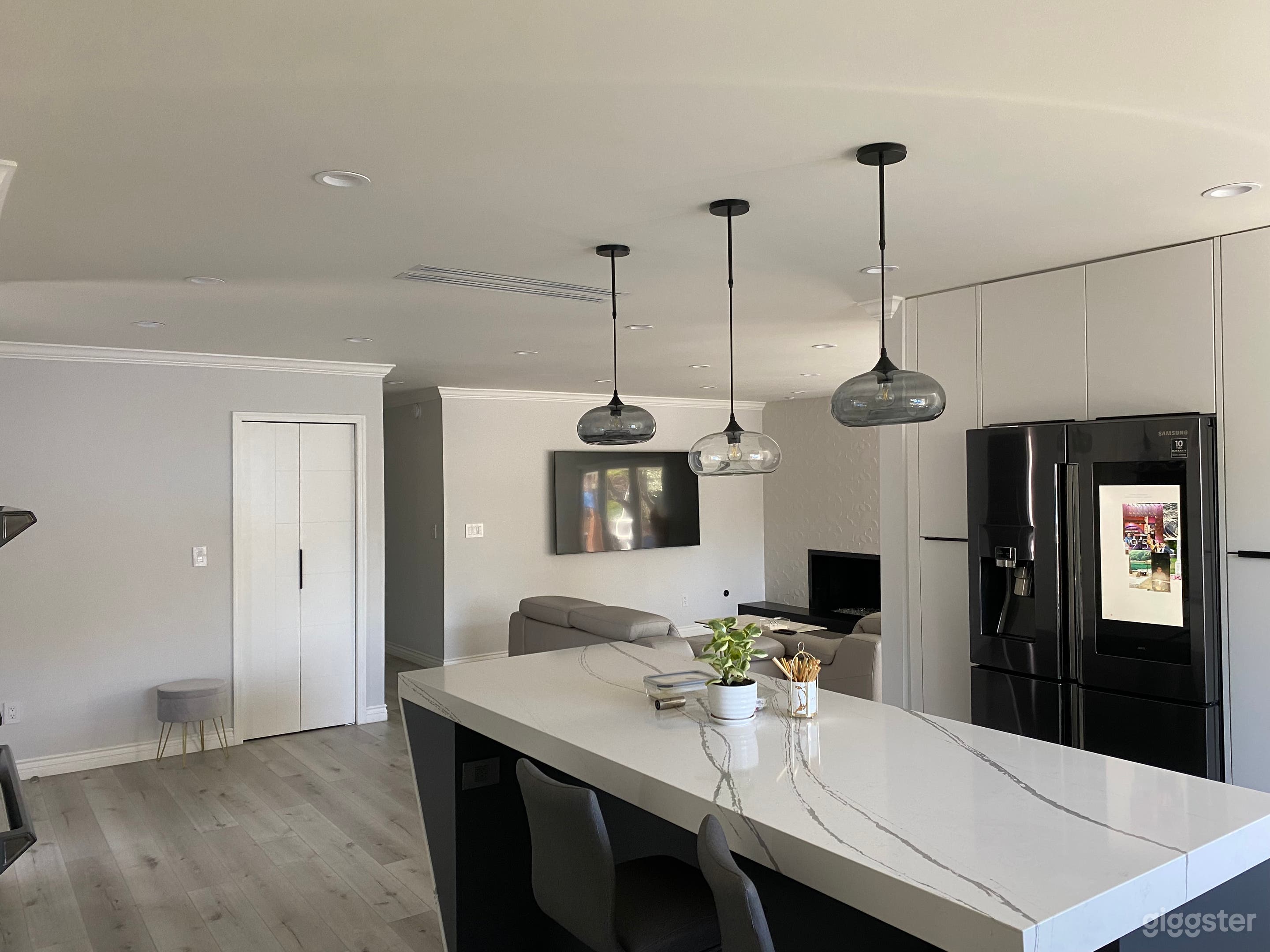 There is a decent space when you enter the house. 