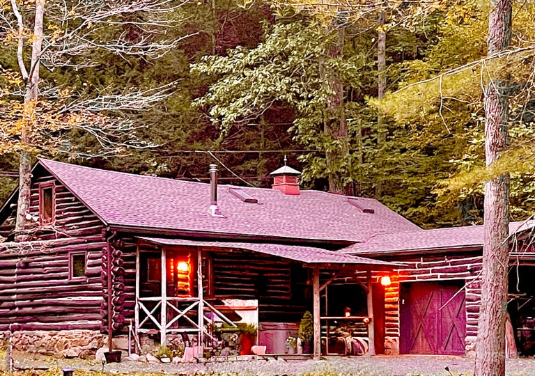  Retiro idílico en cabaña de troncos 