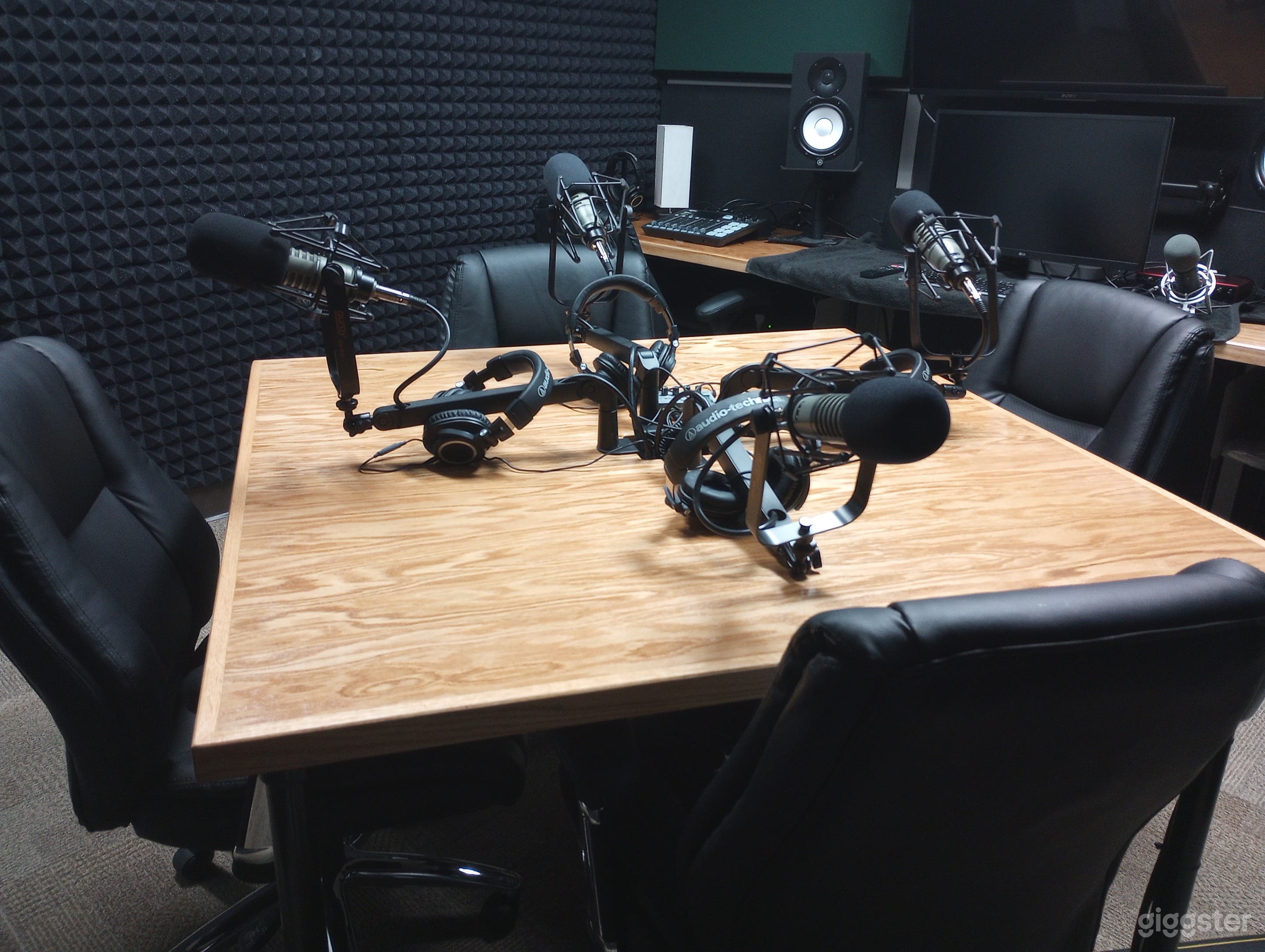 Professional podcast studio with audio engineer included! Just invite your guest and we do the rest!
