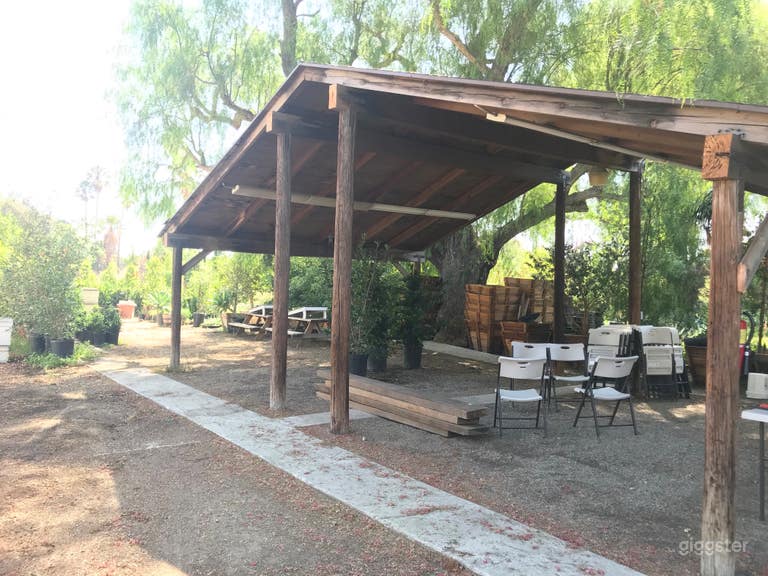  covered patio used for classes inside of nursery 
