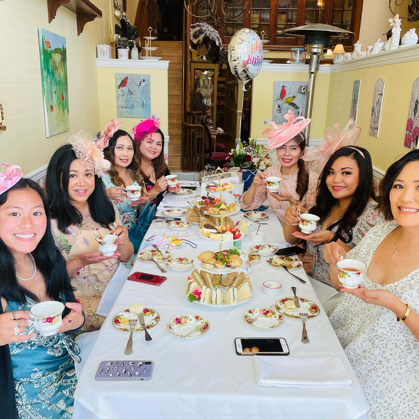 12 Person Private Tea Room Decorated in Victorian Style  Photo 1