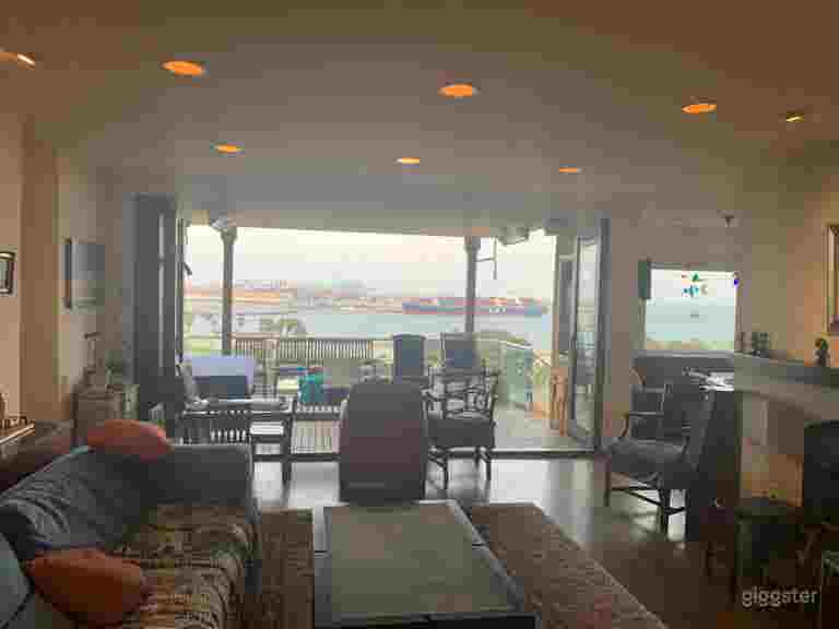  Main living room windows open to create a large, well ventilated space 