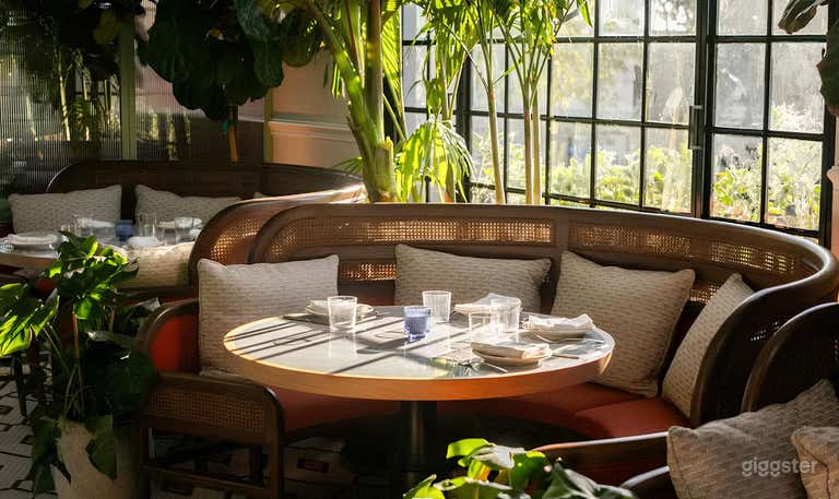  Lush Greenery, Restaurant and Lounge Set in West Hollywood 