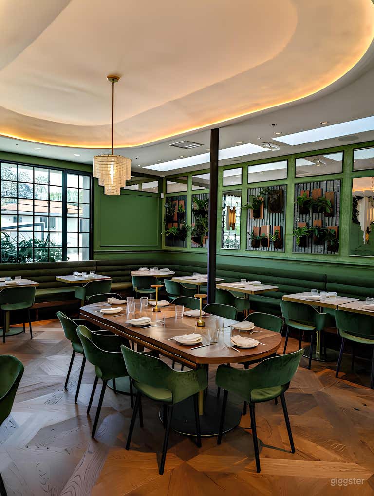  Lush Greenery, Restaurant and Lounge Set in West Hollywood 