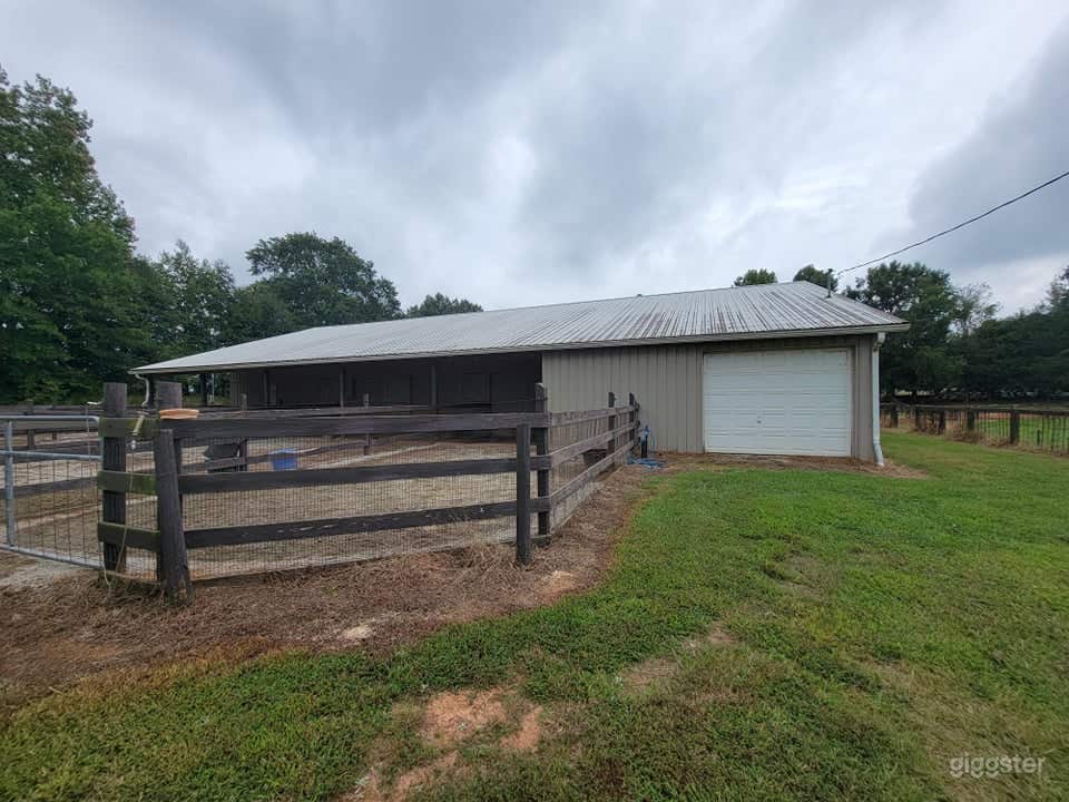 Front side of stables