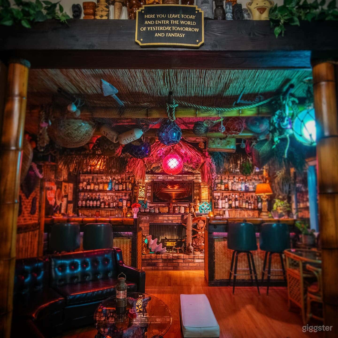 Tiki Bar from the front entry way