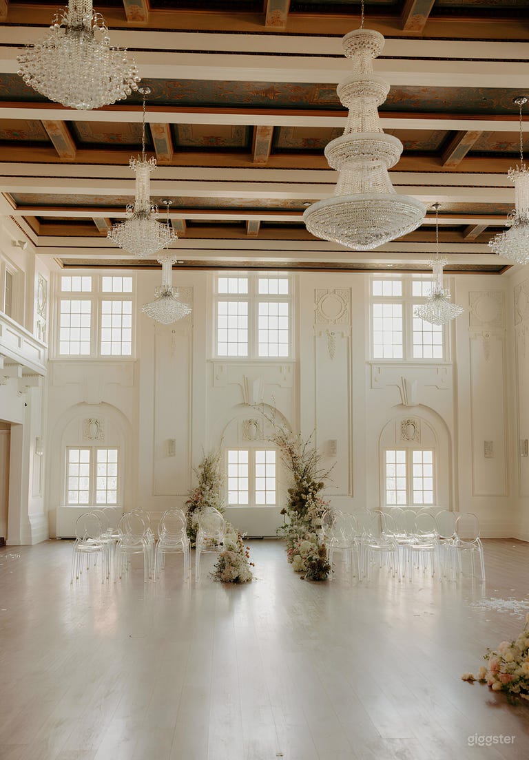  Elegant Historic Ballroom For Film, Photo, & Events 
