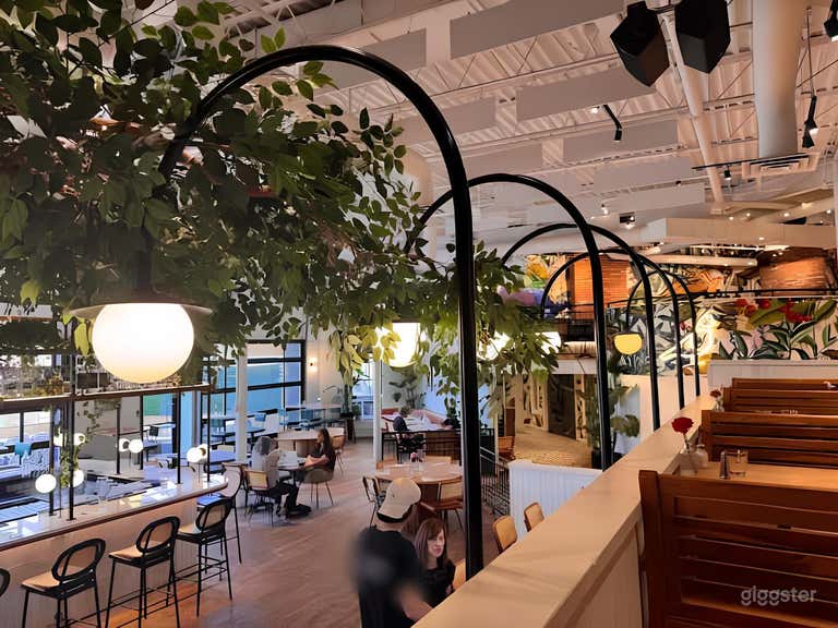  Tree-Filled European Cafe/Bar Setting in Downtown Toronto 