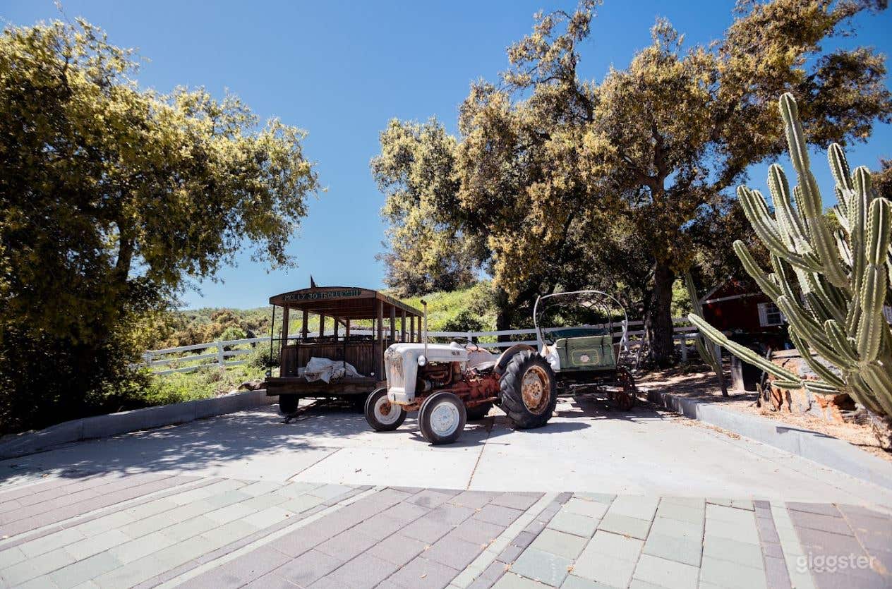 Old Western Style Ranch Town with Red Barn Photo 4