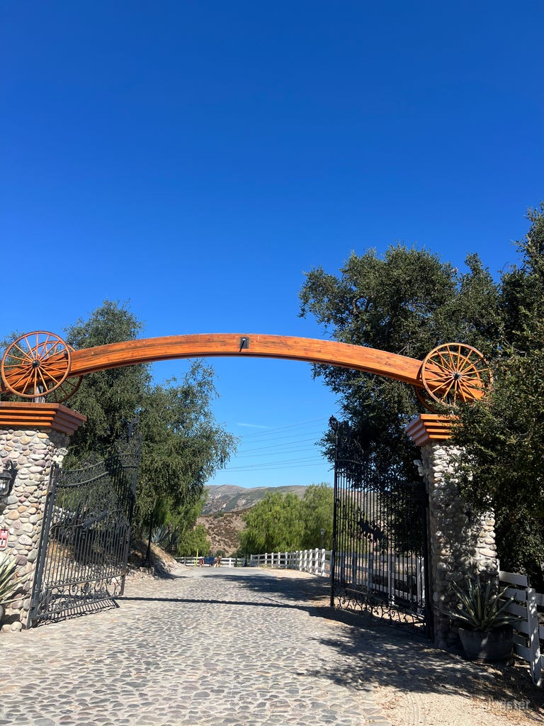  Old Western Style Ranch Town with Red Barn 