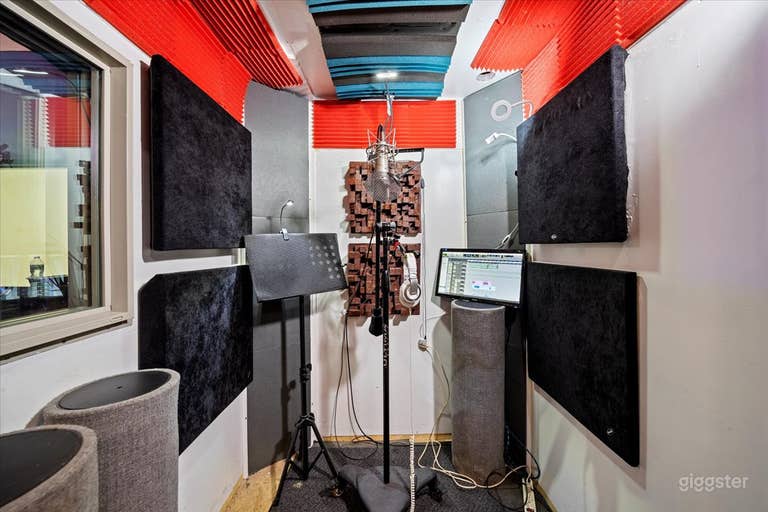  Full service recording studio with two rooms. 