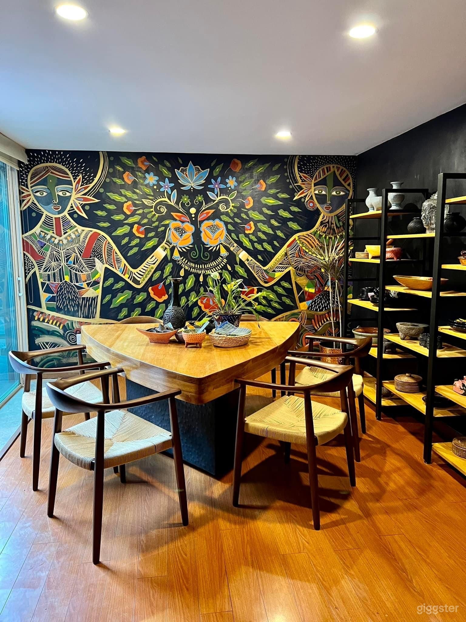 Artistic Folk Art Modern Home in Mexico City Photo 1