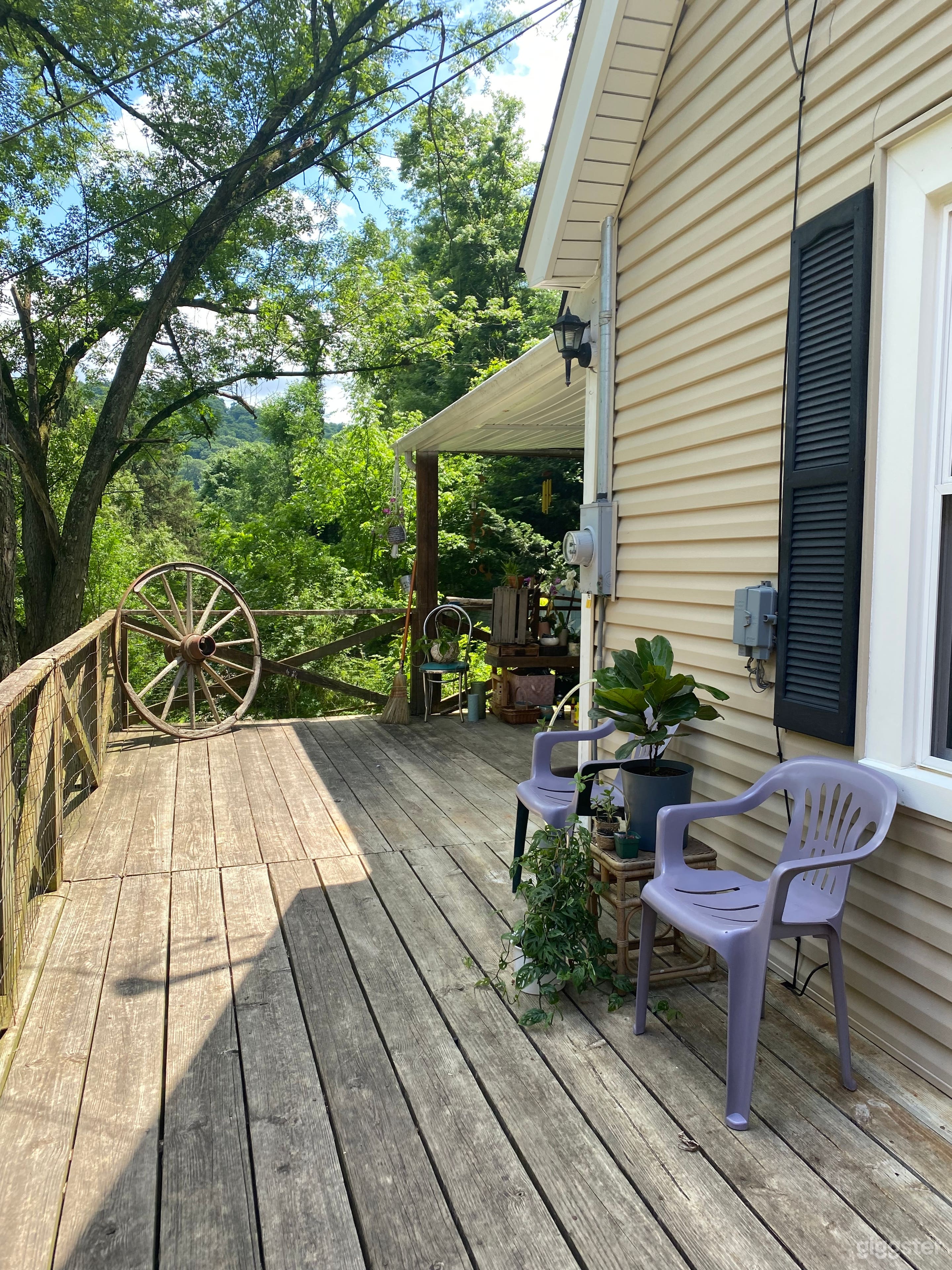 Woodsy Cottage w/overlooking creek views from deck Photo 4