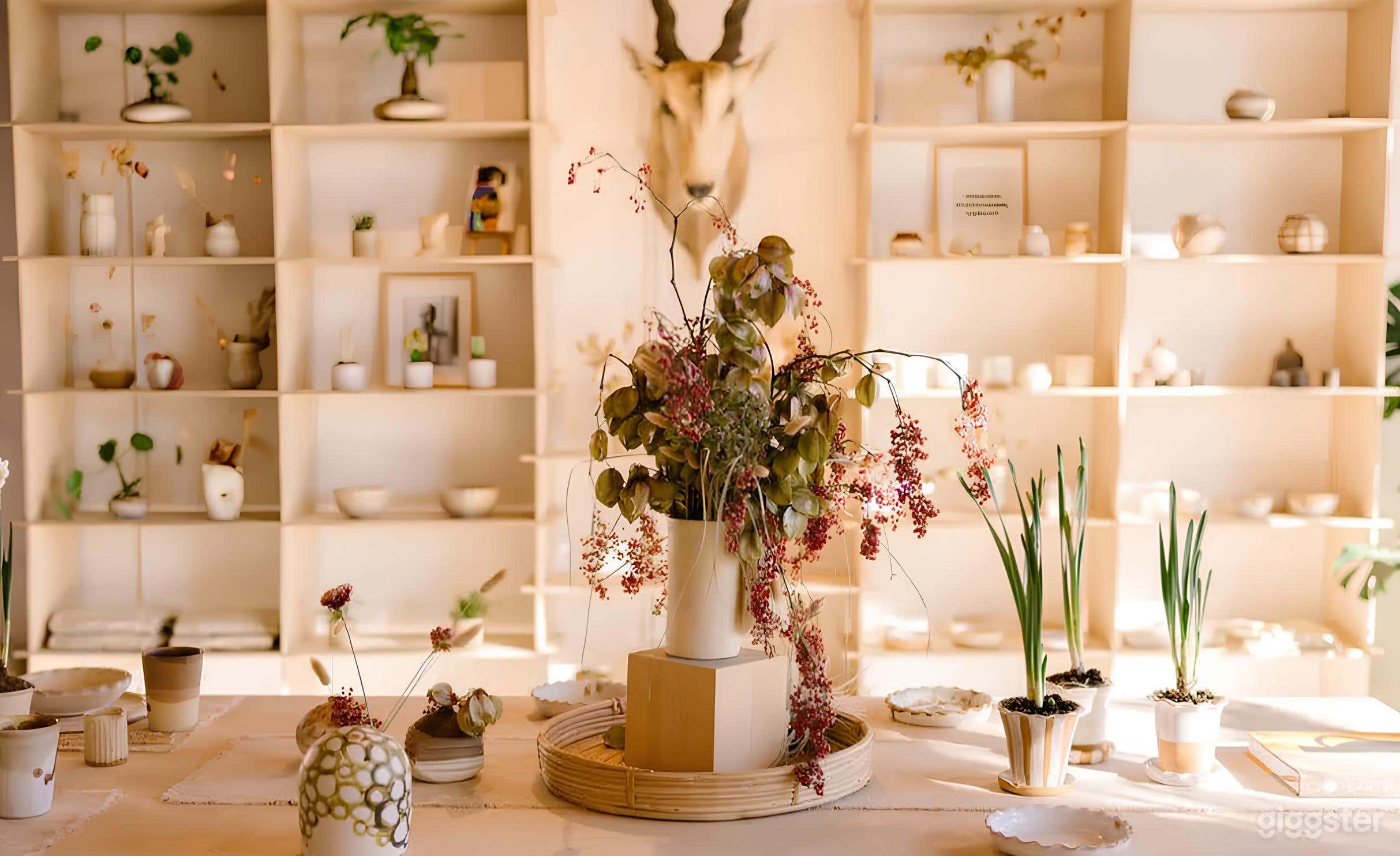 Well-Lit Modern Ceramic Working Studio & Gallery Space Photo 2