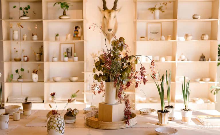  Well-Lit Modern Ceramic Working Studio & Gallery Space 