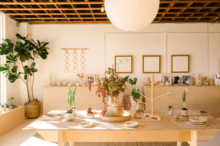  Well-Lit Modern Ceramic Working Studio & Gallery Space 