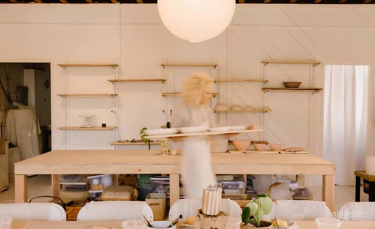  Well-Lit Modern Ceramic Working Studio & Gallery Space 