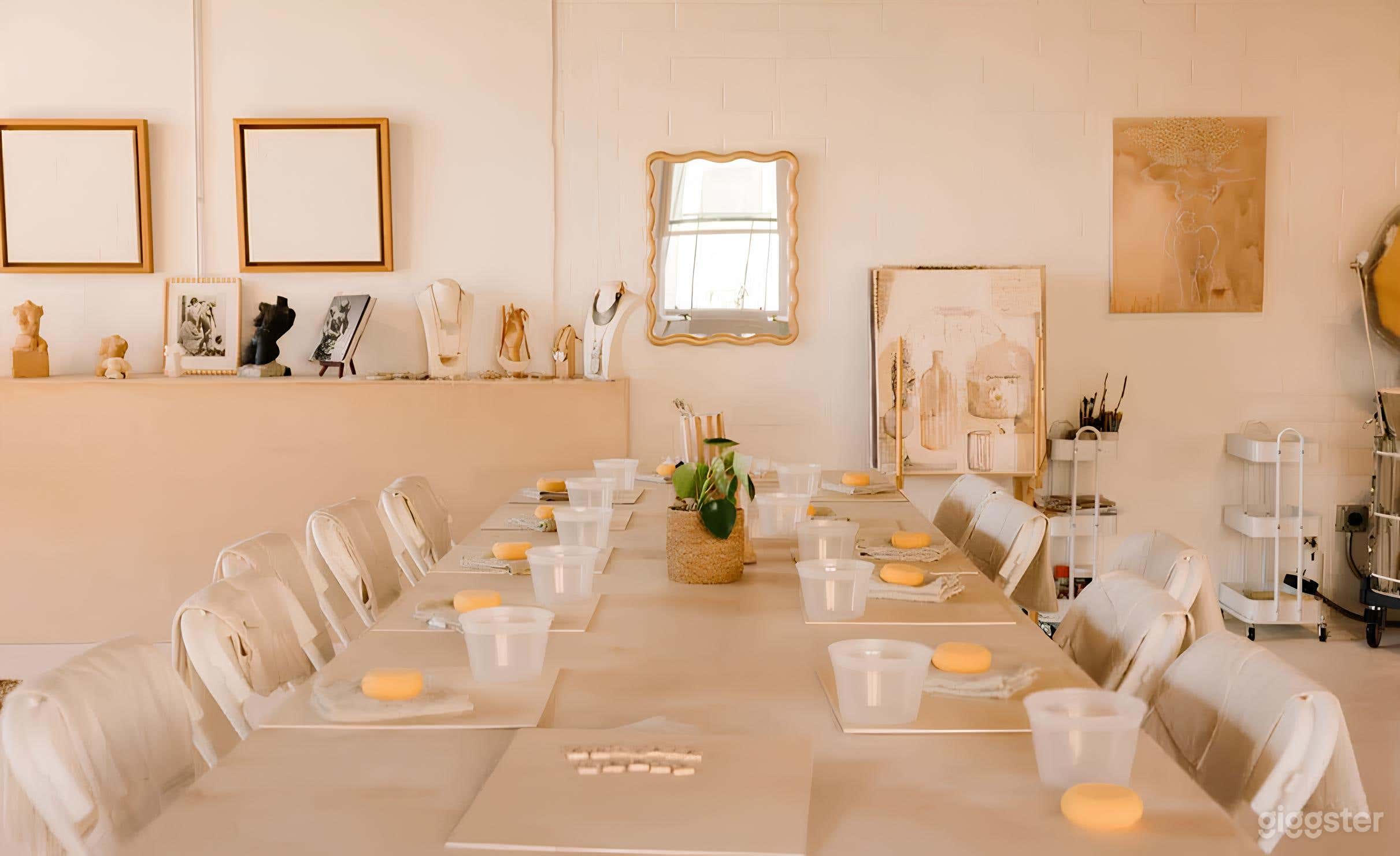 Well-Lit Modern Ceramic Working Studio & Gallery Space Photo 4