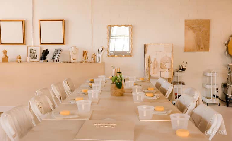  Well-Lit Modern Ceramic Working Studio & Gallery Space 