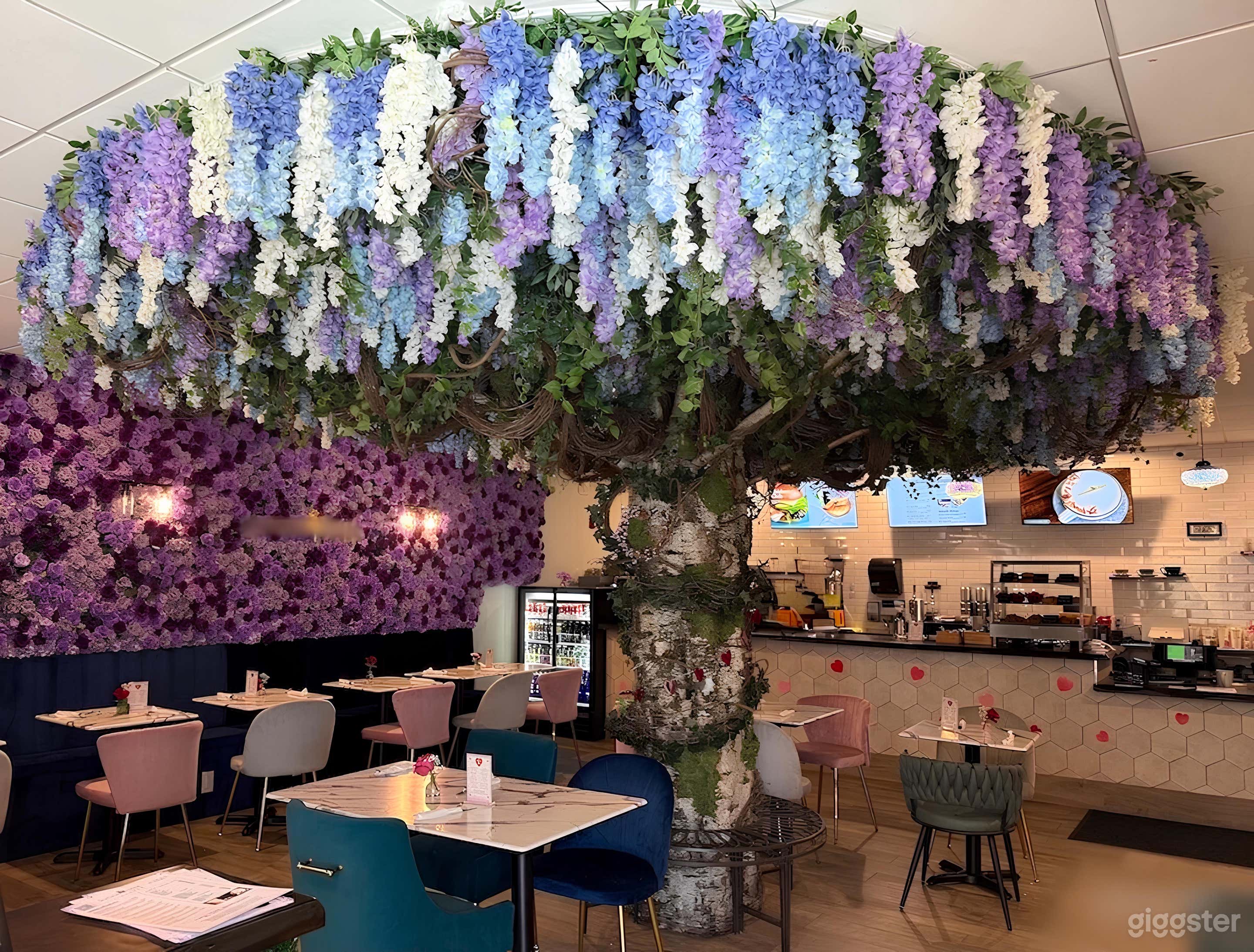 Whimsical Floral Café Perfect for Events &amp; Filming Photo 1