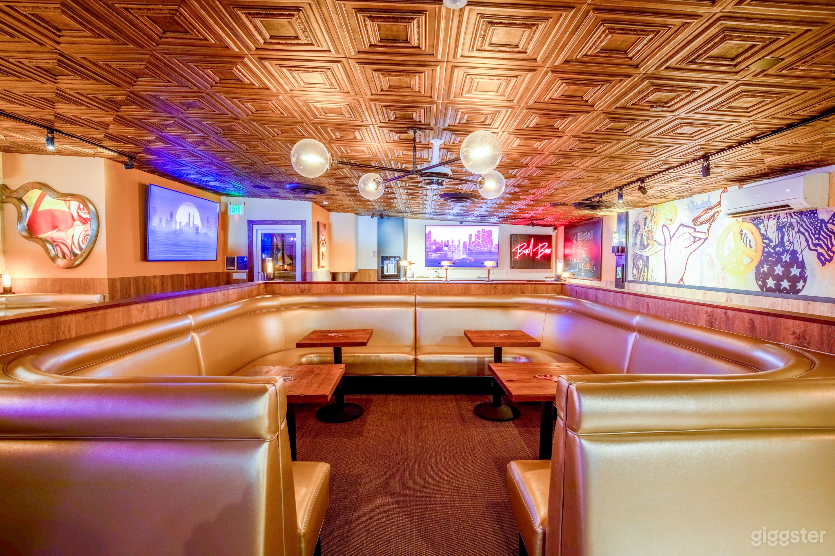 Upstairs consumption lounge