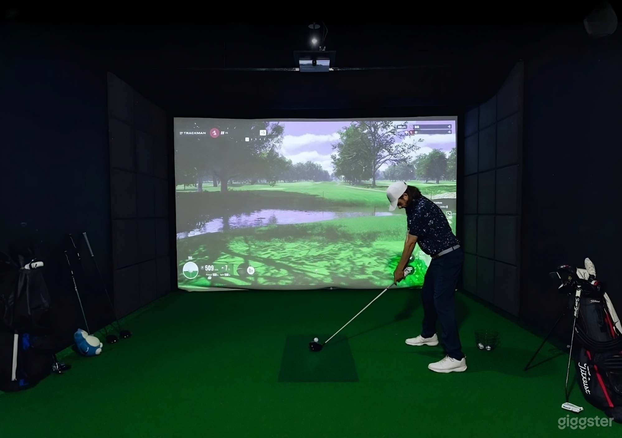 Private Indoor Golf Lounge with 4 Simulator Rooms Photo 3