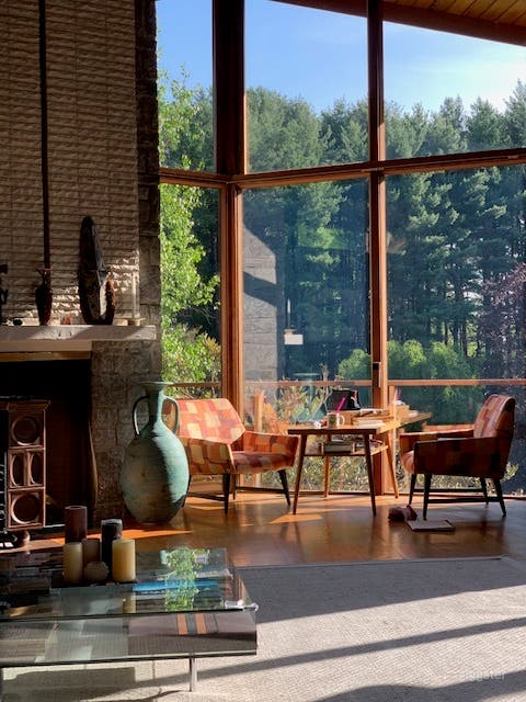 Upstate NY Mid-Century Modern House with Pond Photo 2