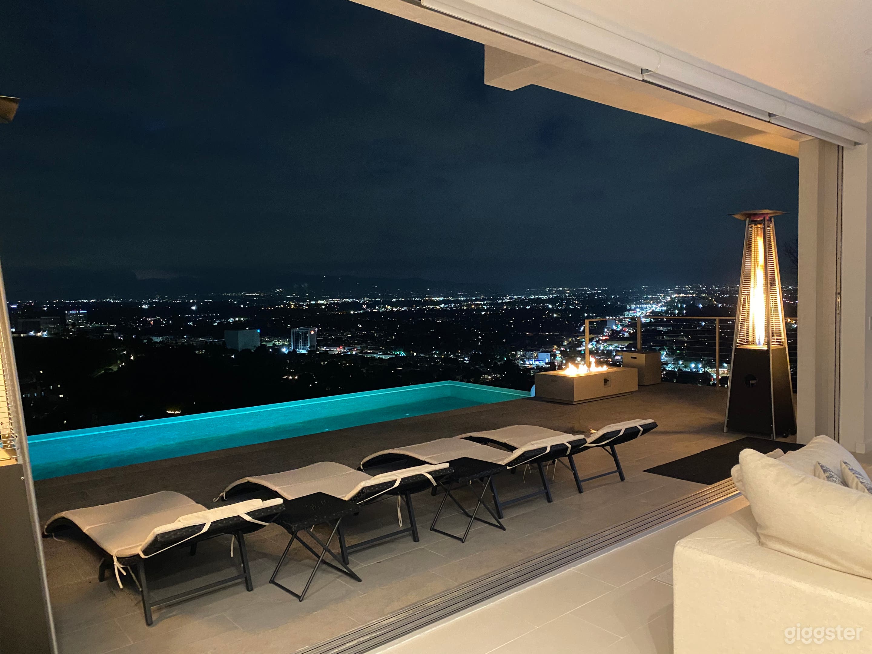 Infinity pool off from Family room