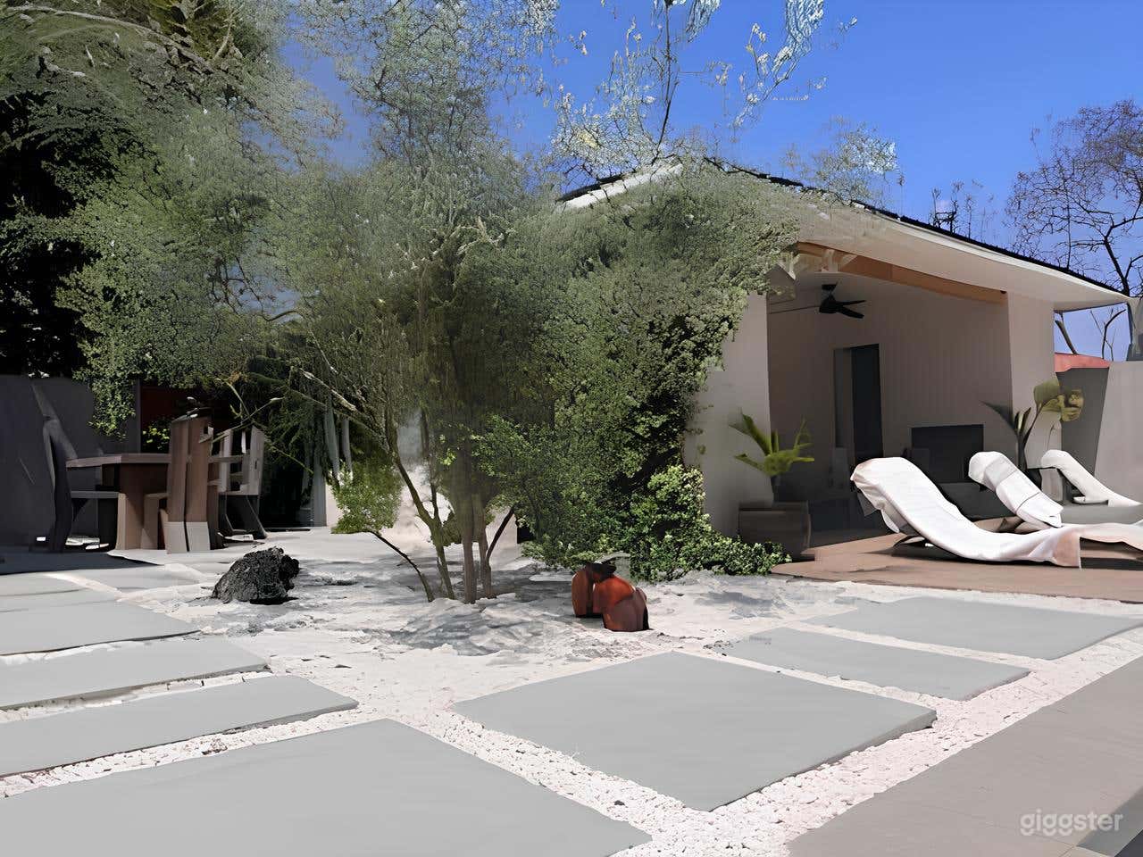 Serene Backyard with Pool, Kitchen and Bathroom Photo 4