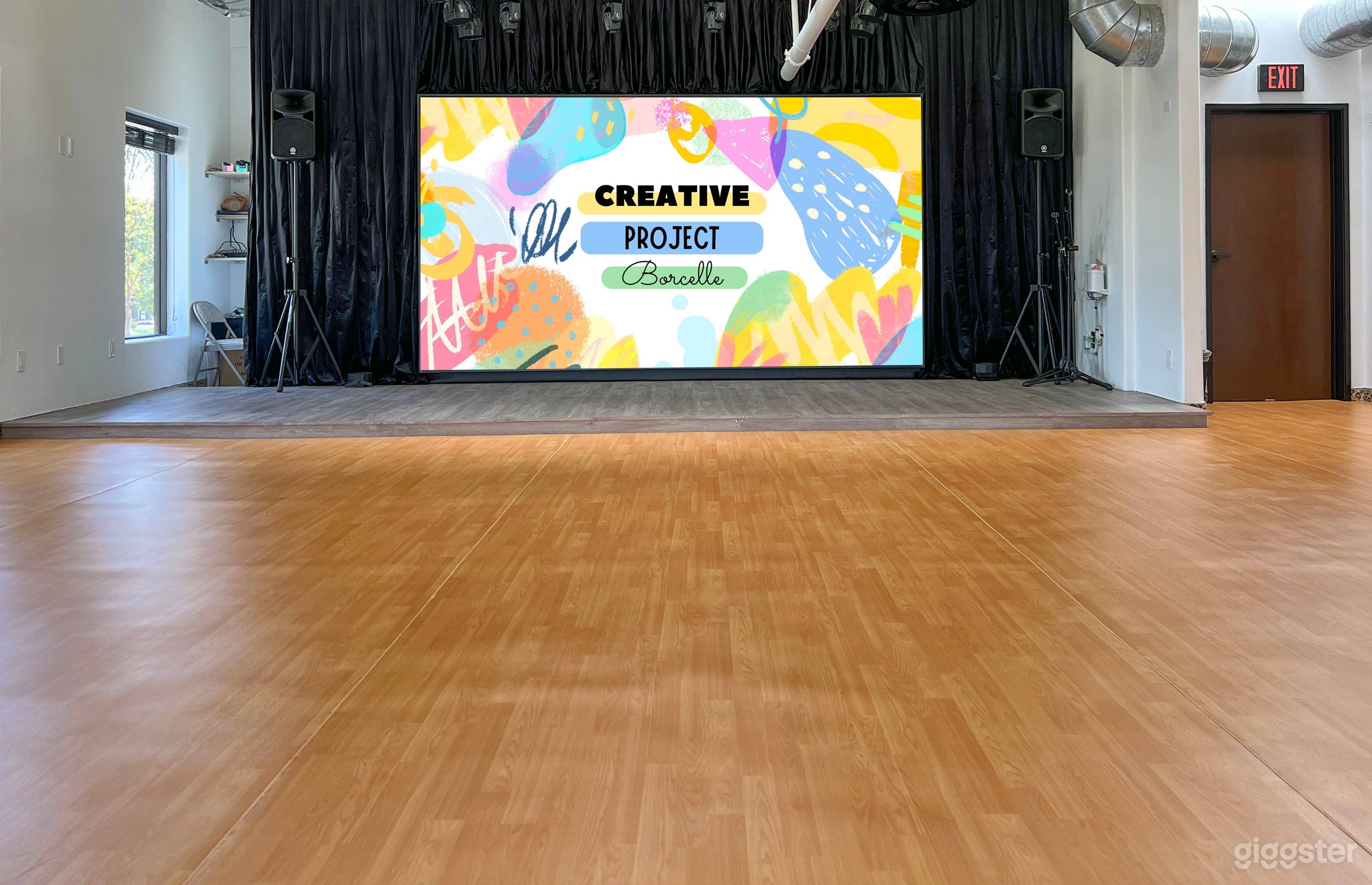 Multipurpose Space with Stage, LED Screen & Mirrors Photo 3