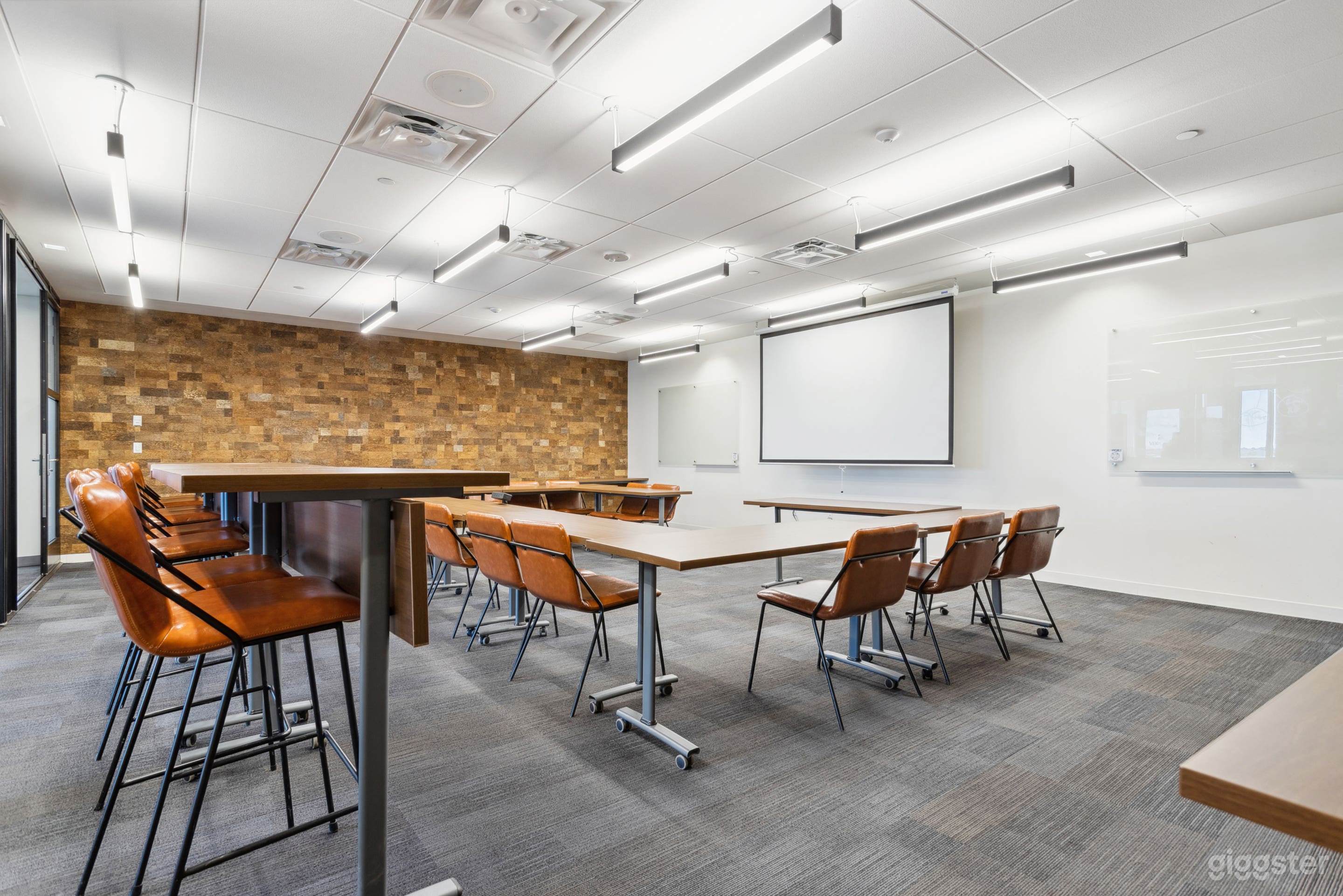 Telluride Training Room Glass boards and AV Projector