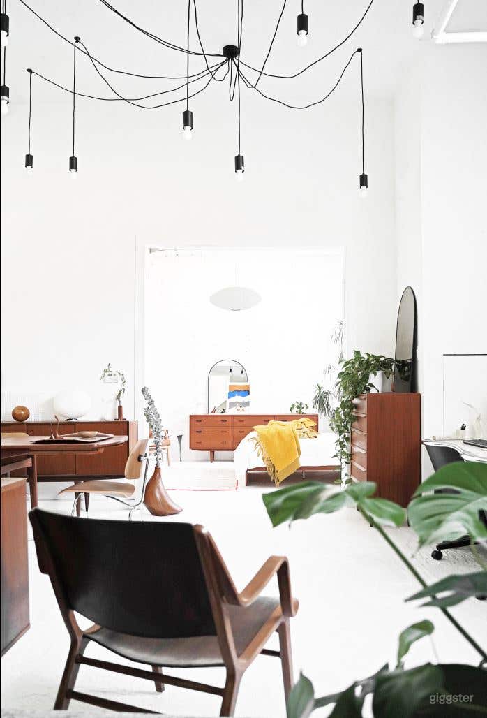 Airy All White Mid Century Hard Loft Photo 2