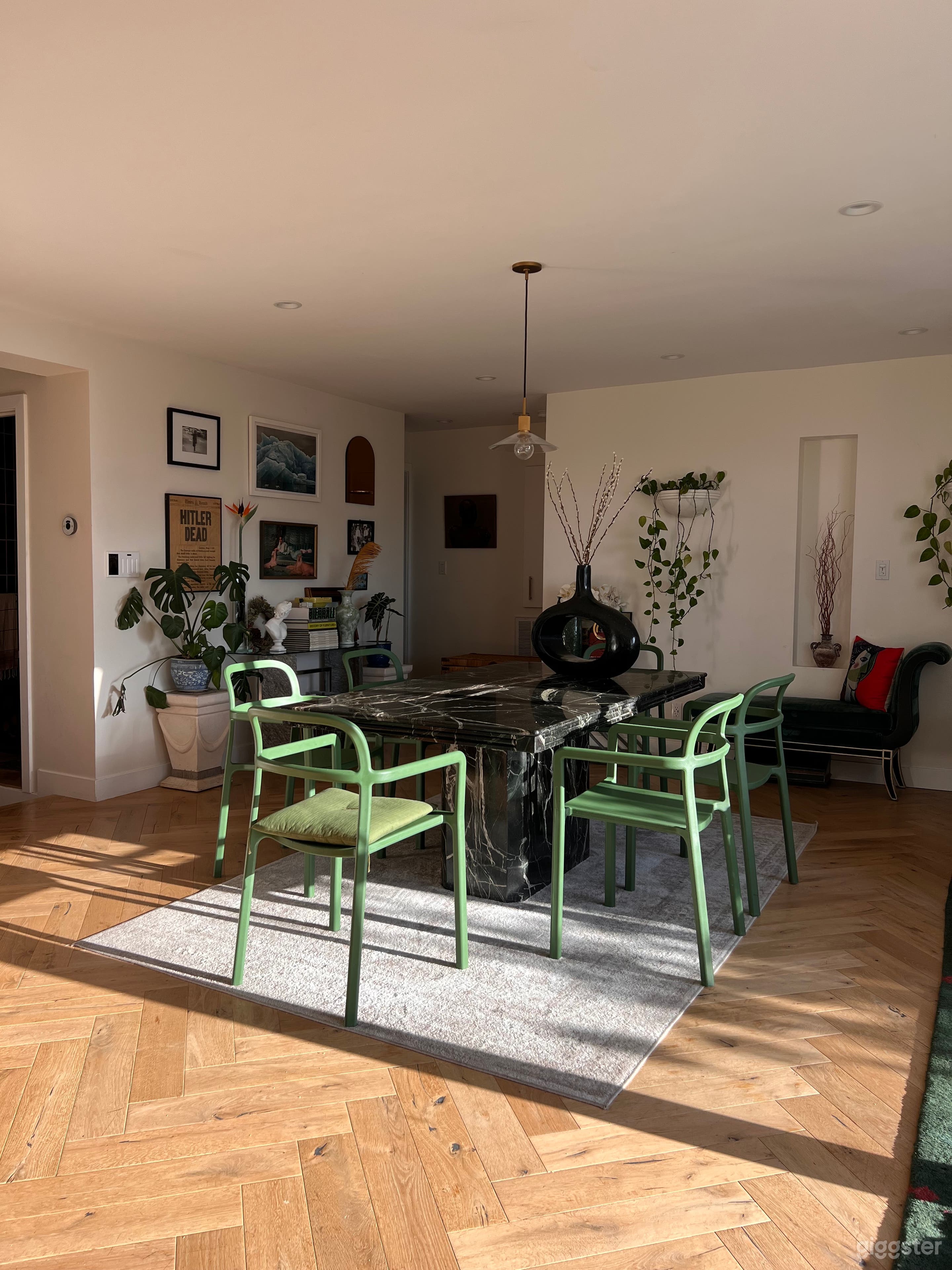 The dining room in morning light.