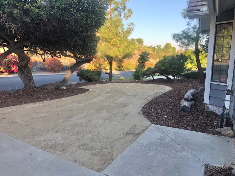  Newly landscaped front yard 