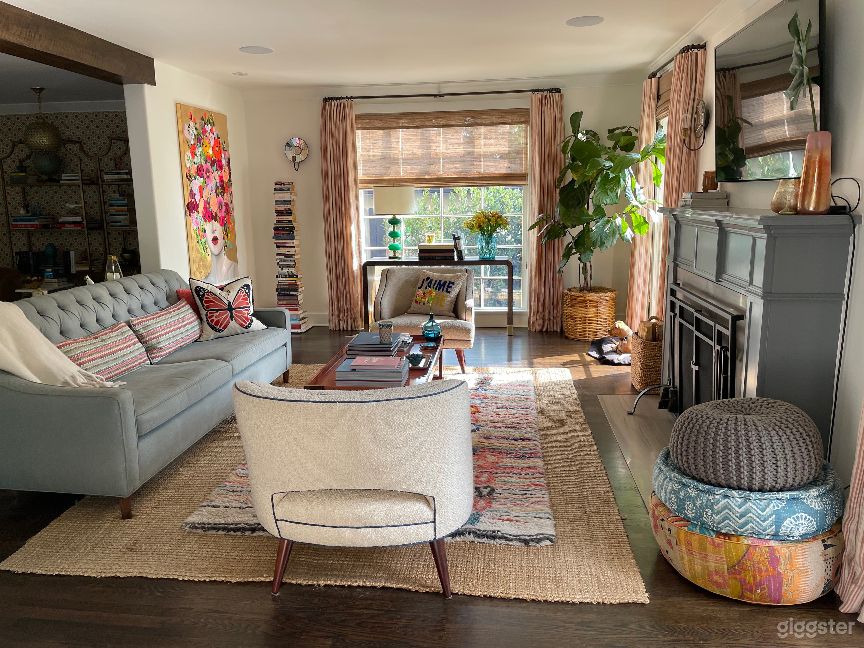 Bright open living room