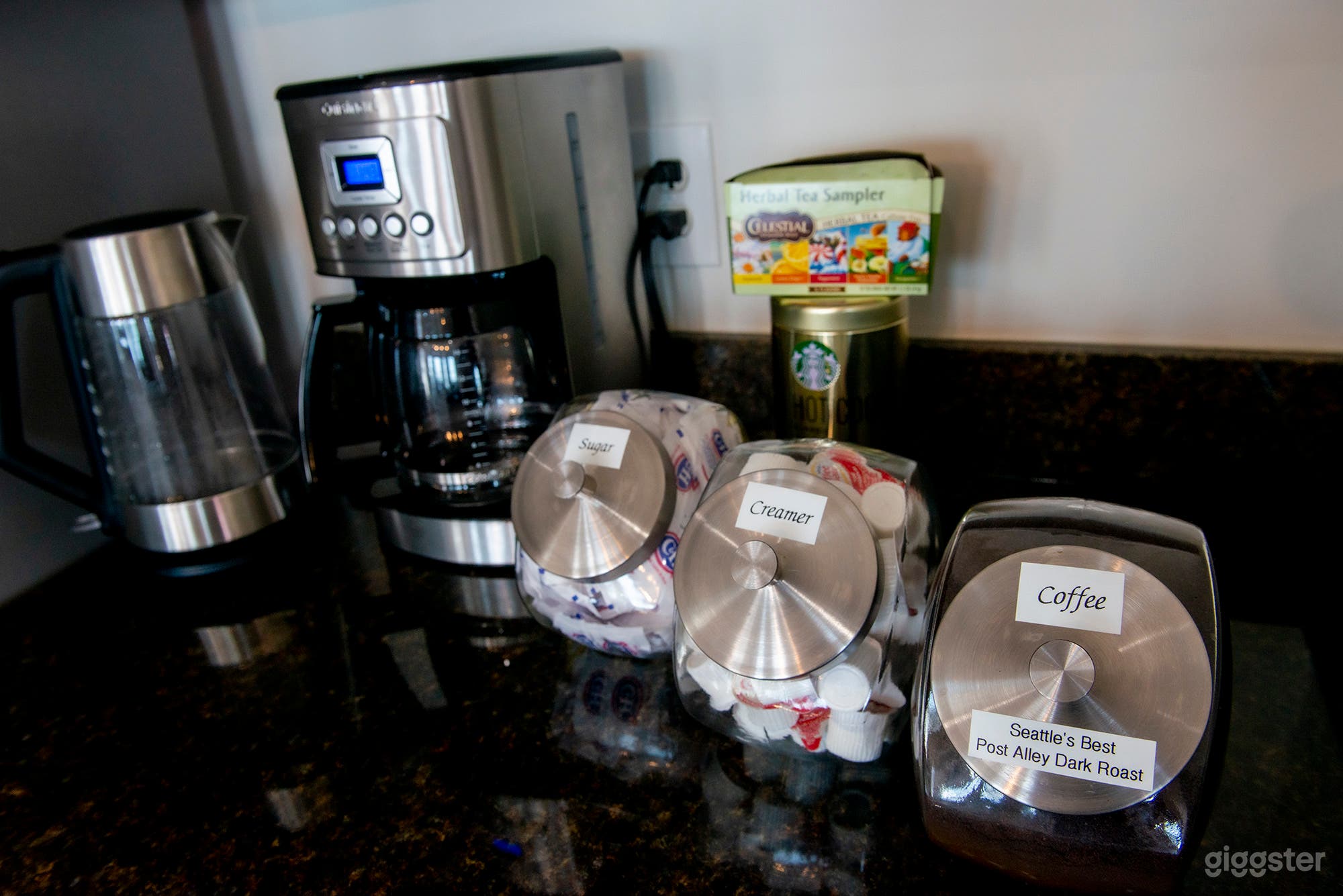 Free coffee, tea and hot cocoa