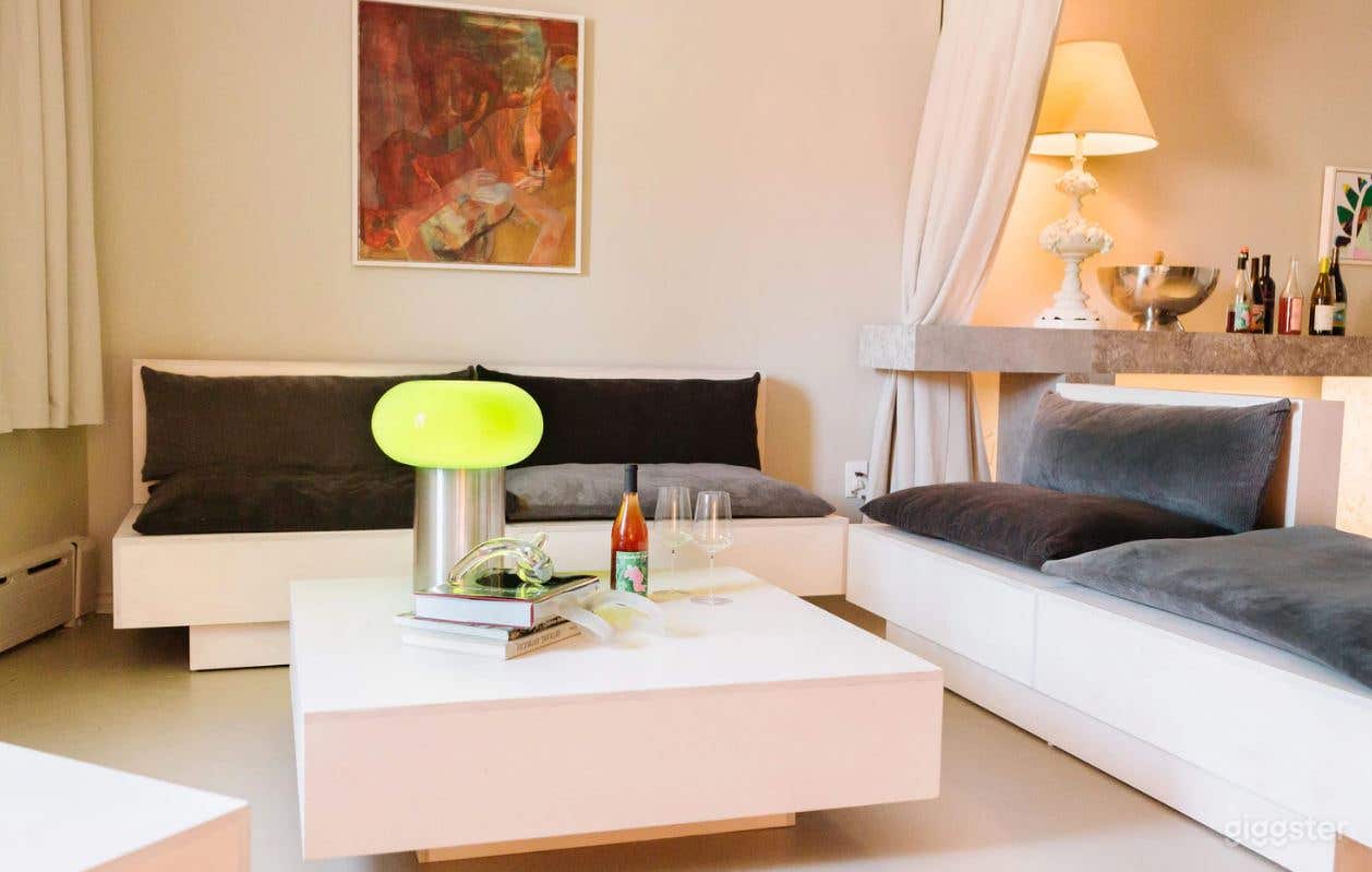 Lounge with optional room divider