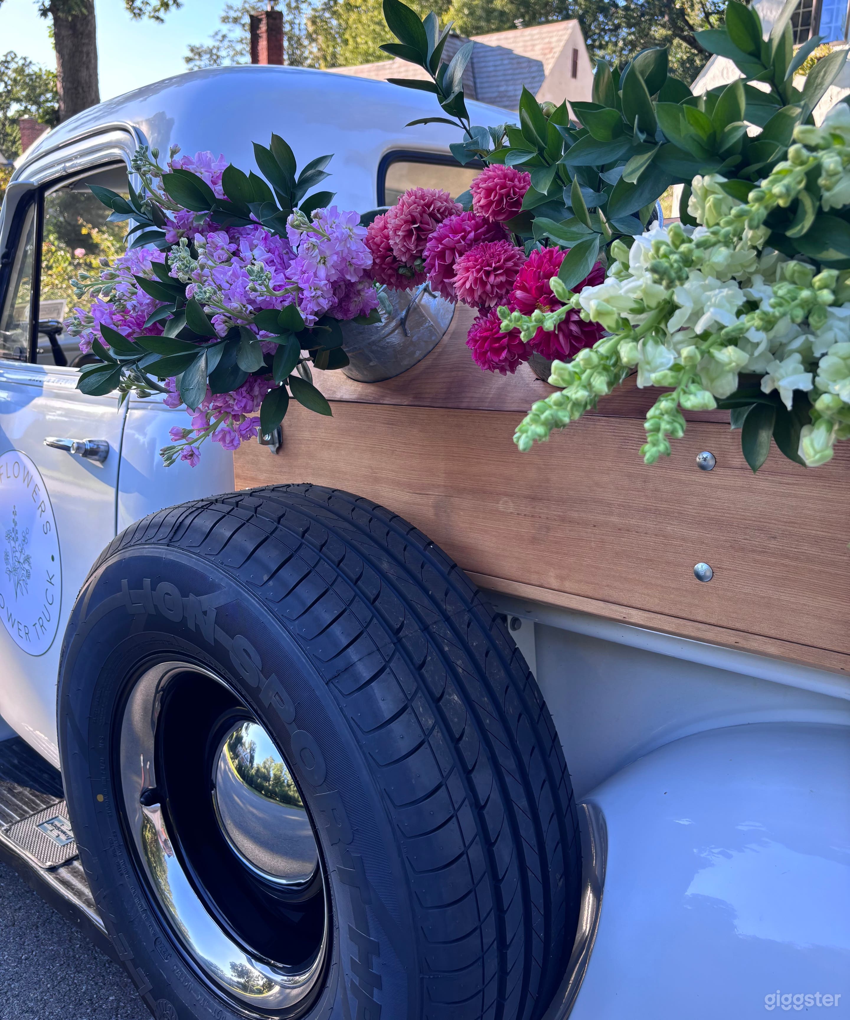 1954 Chevy 3100 Vintage Pickup + Flower Truck Photo 3
