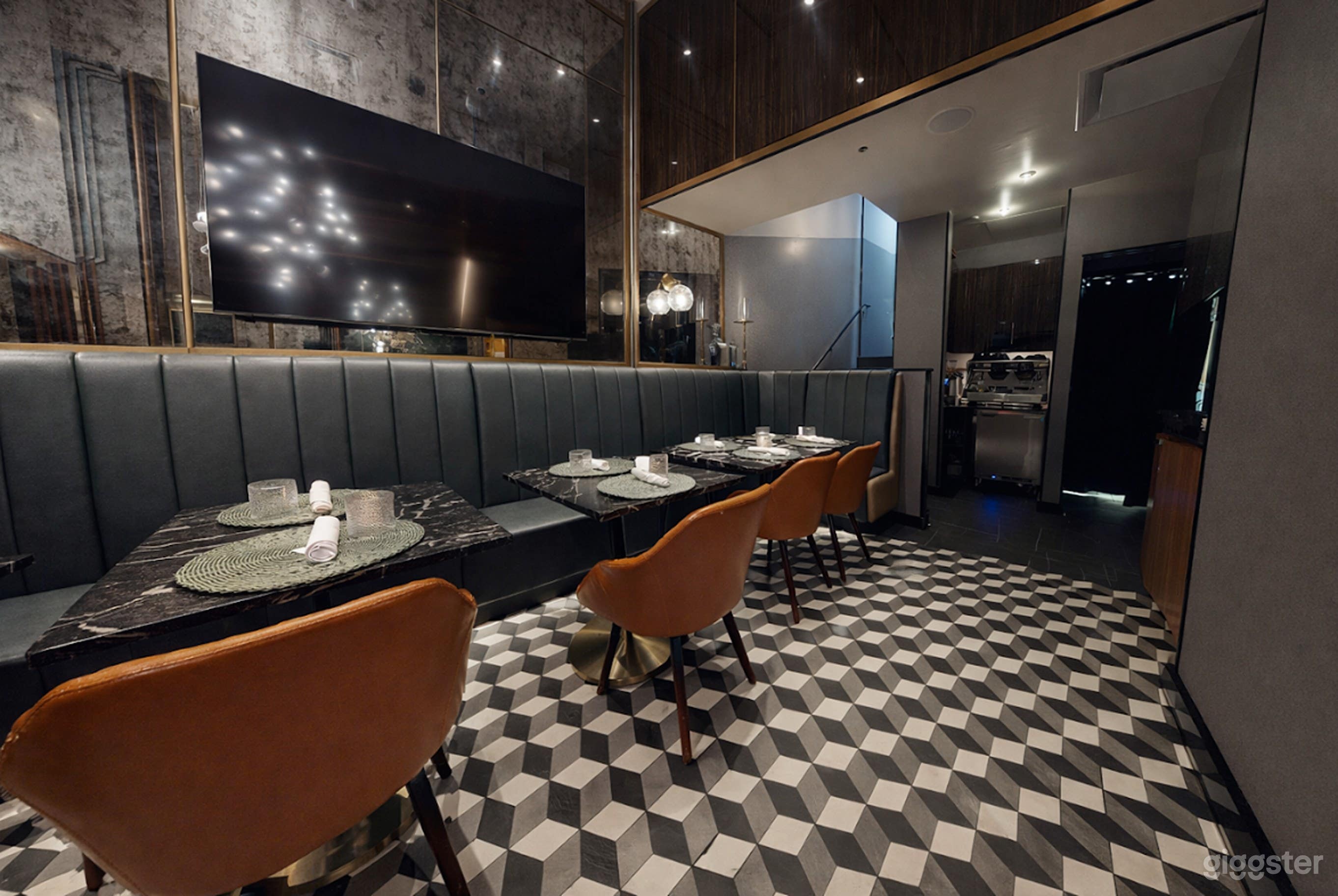 Elegant Modern American Main Dining Area Photo 2