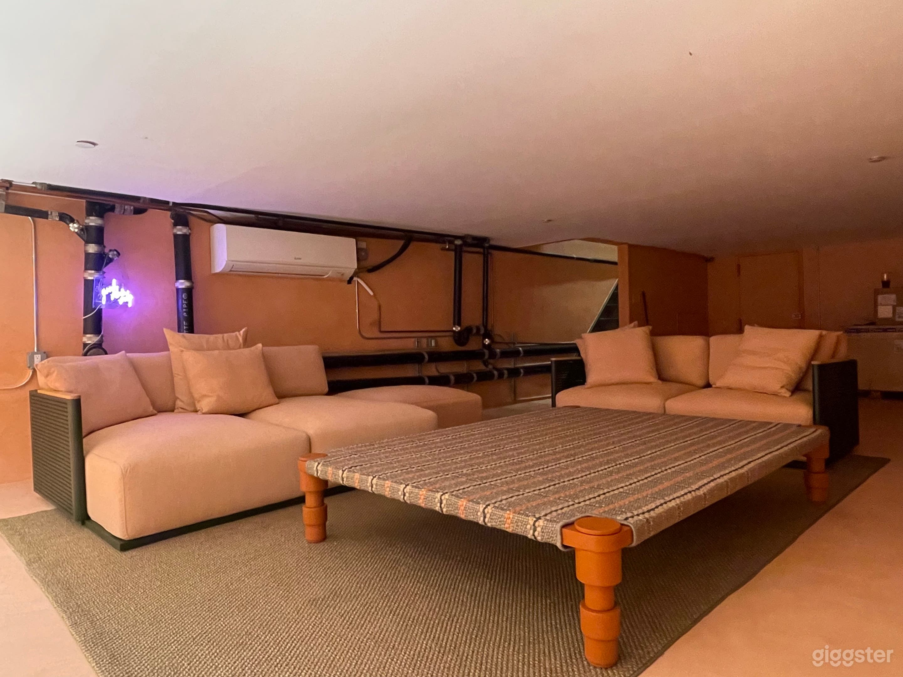 before wood ceiling was exposed.