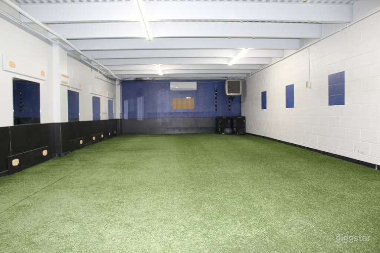  Spacious Indoor Turf Area for Workouts, Drills & Classes 