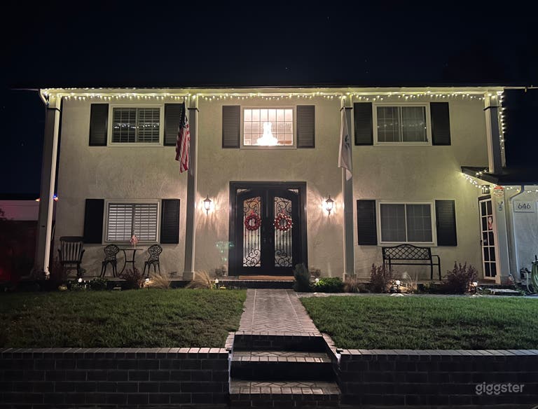  White House with gorgeous iron doors 