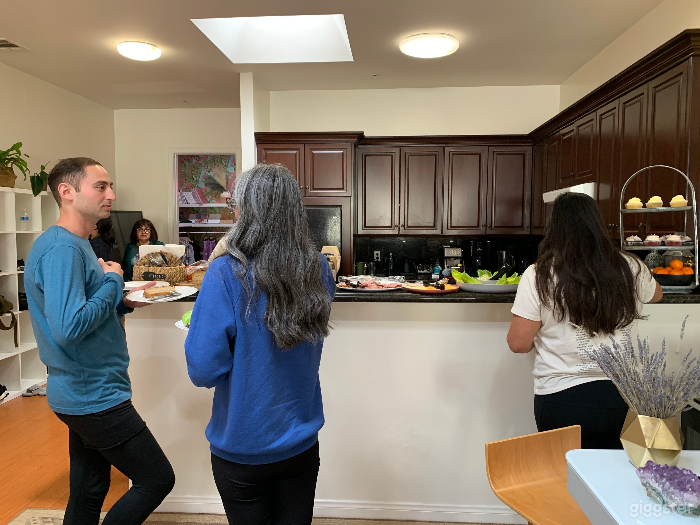 Full kitchen, refrigerator, oven, sink, and dishwasher.