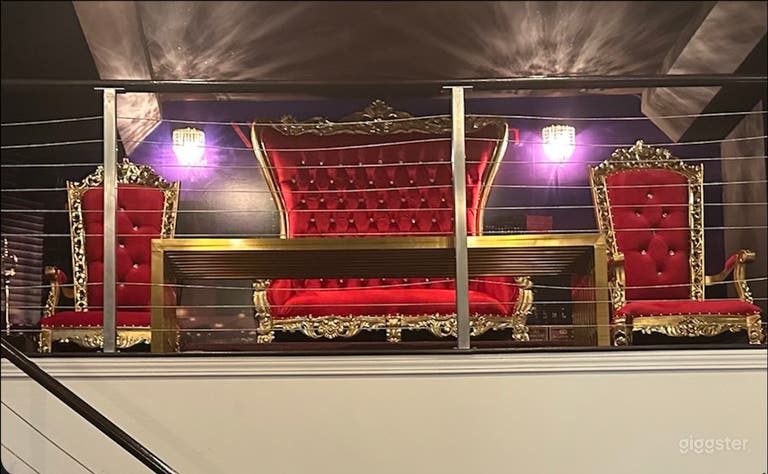  Red Throne King Arm Chairs 