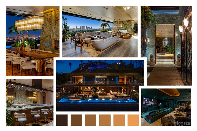  SCULPTURAL ESTATE W/ POOL, FIRE & SKYLINE 