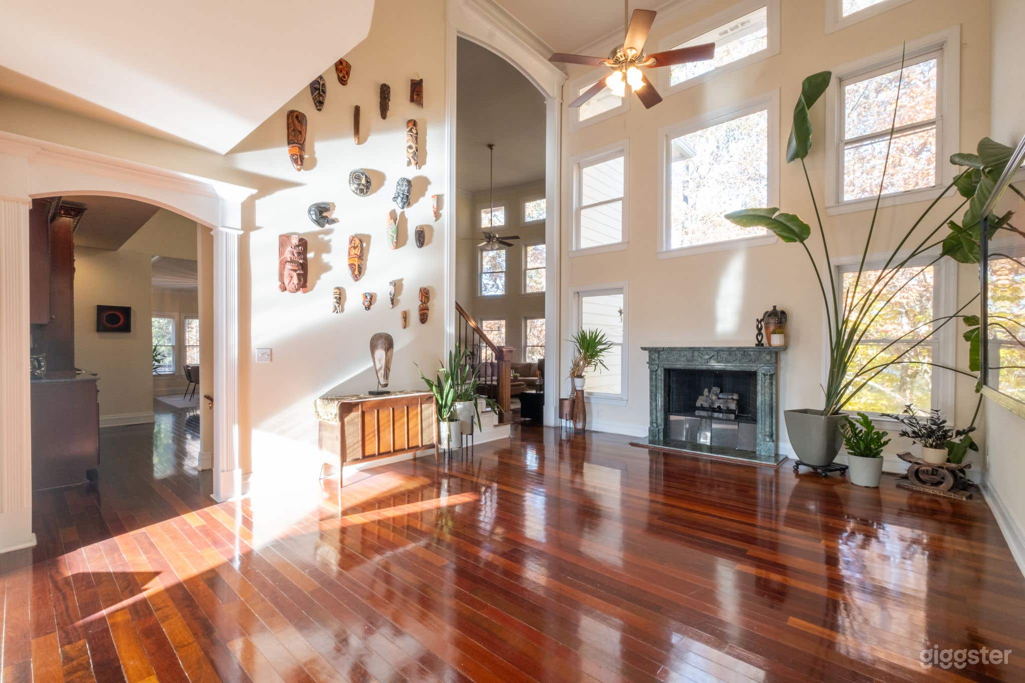 Art Museum Lake House with Soaring Ceilings, Classic Kitchen Photo 1