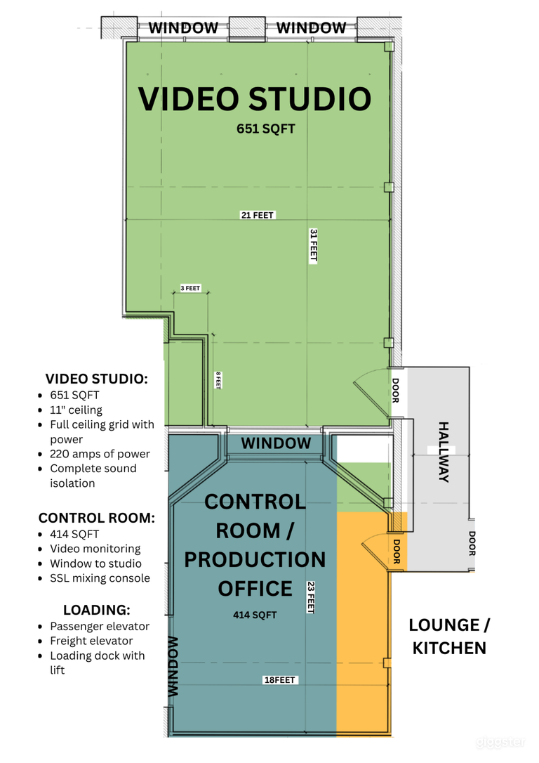  Professional Video Production Studio / Completely Soundproof 