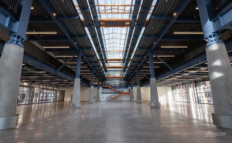  Modern Glass Market Hall with Park Access 