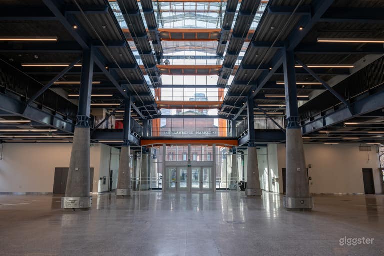  Modern Glass Market Hall with Park Access 