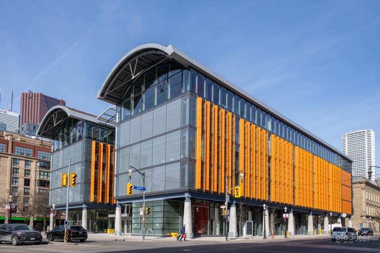  Modern Glass Market Hall with Park Access 